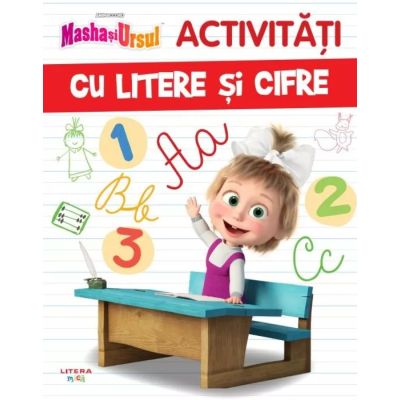 Masha si Ursul. Activitati cu litere si cifre