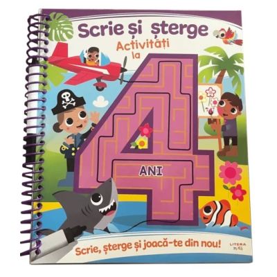Scrie si sterge. Activitati la 4 ani