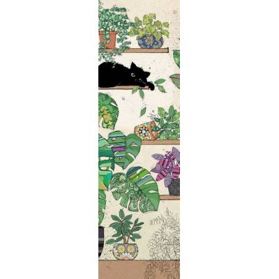 Semn de carte Chaton Plantes Bug Art, Kiub