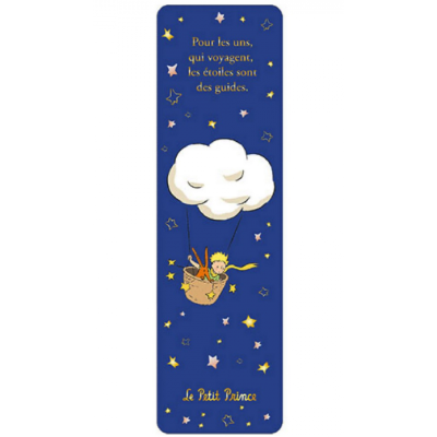 Semn de carte The Little Prince and Fox in a Balloon of Clouds, Kiub