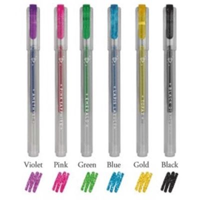 Set 6 pixuri Glitter Gel, Shine like a diamond, multicolor, Legami