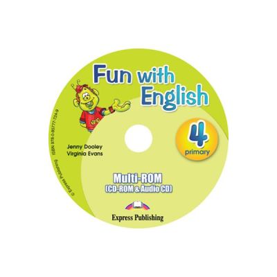Curs de limba engleza Fun with English 4. Multi-rom (CD-ROM&Audio CD) - Jenny Dooley, Virginia Evans
