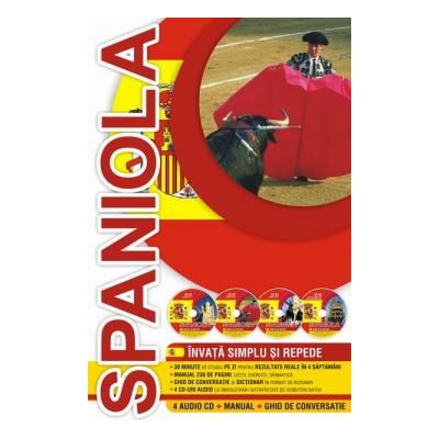 Invata simplu si repede limba spaniola, Manual, Ghid de conversatie, 4 Audio CD