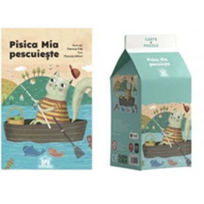 Pisica Mia pescuieste. Carte + puzzle - Pamela Altieri
