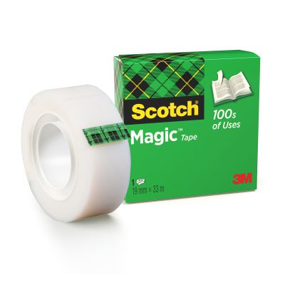 Banda adeziva invizibila mata 3M Scotch® Magic™, 19 mm x 33 m, 1 rola/ pachet
