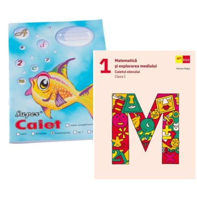 Pachet Caiet Pestisor matematica A5, 48 file, Casa Tipografica si Matematica si explorarea mediului. Caietul elevului. Clasa 1 - Mariana Mogos