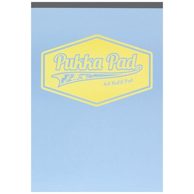 Caiet Pukka Pad Pastel, A4, 160 pagini, dictando, albastru