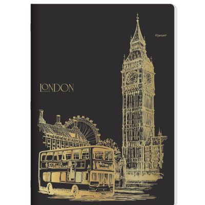 Caiet A5 capsat, 52 file dictando, 70g/mp, design folio