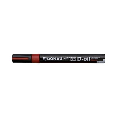 Marker permanent cu vopsea Donau, varf rotund, 2. 8 mm, rosu
