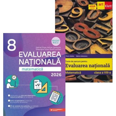 Pachet Evaluarea Nationala 2026 Matematica pentru clasa a 8-a - Gabriel Popa, Florin Antohe