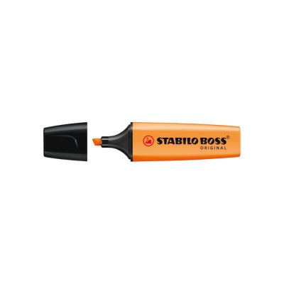 Textmarker Stabilo Boss, varf retezat 2-5 mm, portocaliu