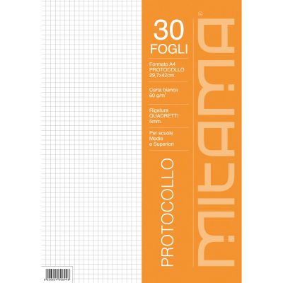 File matematica Mitama, A4, 60 g, 30 bucati