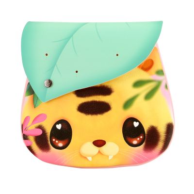 Geanta de umar Bangoberry, Tiggy Tigrul, 3 pinuri, 19x19x2 cm