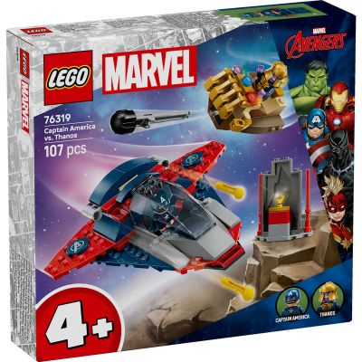 LEGO Marvel Super Heroes. Capitanul America vs Thanos 76319, 107 piese