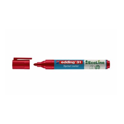 Marker flipchart Edding Ecoline, 1. 5-3 mm, rosu