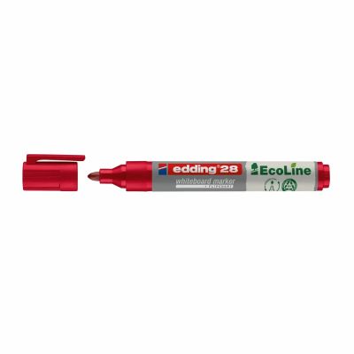Marker pentru tabla Edding 28, ecologic, varf rotund, 1. 5-3 mm, rosu