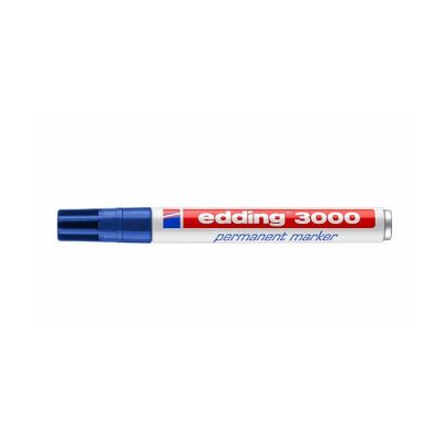 Marker permanent Edding 3000, varf 1. 5-3 mm, albastru