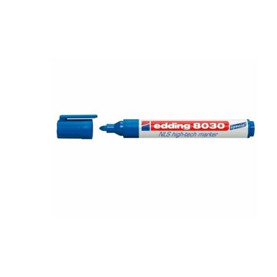 Marker permanent Edding 8030, varf rotund, 1. 5-3 mm, albastru
