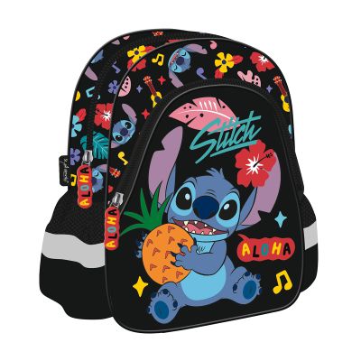 Ghiozdan copii Majewski, Stitch, Aloha, 2 compartimente, 29 x 22 x 9 cm