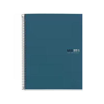 Caiet cu spira Miquelrius Originals, A5, matematica, 80 file, bleu
