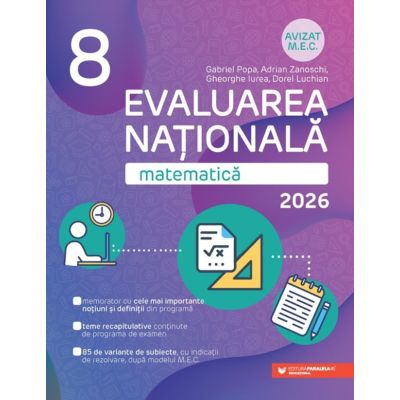 Matematica. Evaluarea Nationala 2026. Clasa 8 - Gabriel Popa