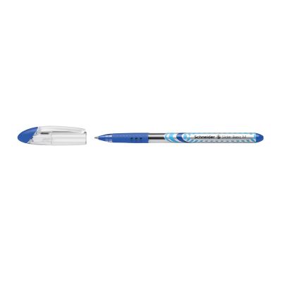 Pix cu gel Schneider Slider M, corp transparent, varf 0. 4 mm, albastru