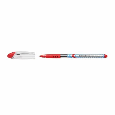 Pix cu gel Schneider Slider M, corp transparent, varf 0. 4 mm, rosu