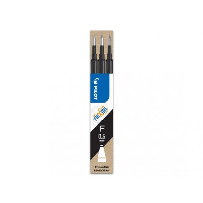 Rezerva roller cu gel Pilot Frixion Ball, 0. 5 mm, negru, 3 bucati/set