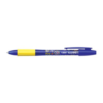 Roller cu gel BIC Gelocity Illusion, fara mecanism, 0. 7mm, albastru