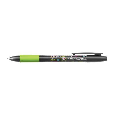 Roller cu gel BIC Gelocity Illusion, fara mecanism, 0. 7mm, negru