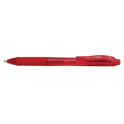 Roller cu gel, Pentel, Energel X, 0. 7 mm, plastic, rosu