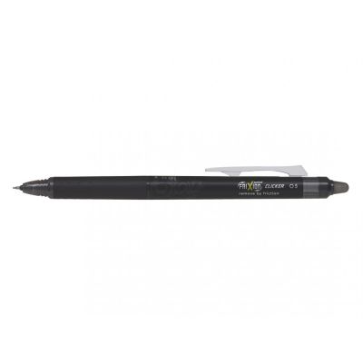 Roller cu gel Pilot Frixion Clicker, cu mecanism, 0. 5 mm, negru