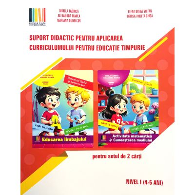 Suport didactic pentru aplicarea curriculumului pentru educatia timpurie. pentru set 2 carti Nivel 1, 4-5 ani - Alexandra Manea