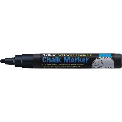 Marker cu creta ARTLINE, pentru table de scris, varf 4. 0mm - negru