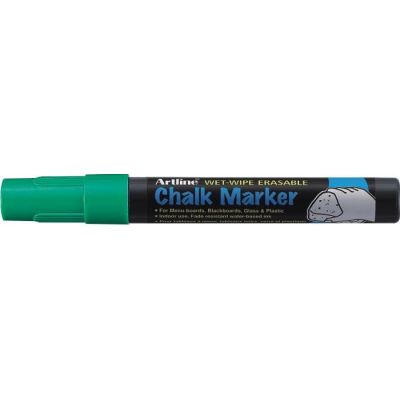 Marker cu creta ARTLINE, pentru table de scris, varf 4. 0mm - verde