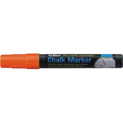 Marker cu creta ARTLINE, pentru table de scris, varf 4. 0mm - portocaliu