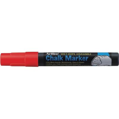 Marker cu creta ARTLINE, pentru table de scris, varf 4. 0mm - rosu