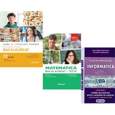 Pachet Bacalaureat 2026. Limba si literatura romana 72 teste complete, Teste Matematica M2 Profil Stiinte ale naturii si Informatica. Ghid de pregatire clasele 11-12 intensiv Pascal C/C++ - Mimi Gramnea, Claudia Temneanu, Susana Galatean