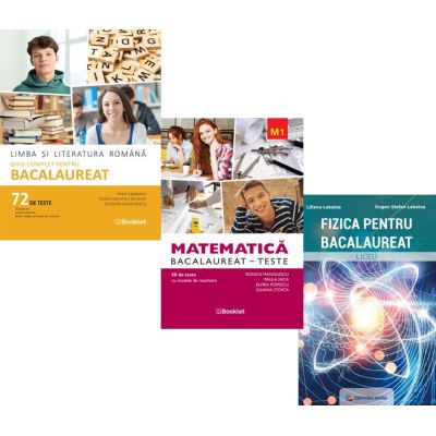 Pachet Bacalaureat 2026. Limba si literatura romana 72 teste complete, Matematica M1. Teste si Fizica - Mimi Gramnea, Rodica Manolescu, Eugen Stefan Lakatos