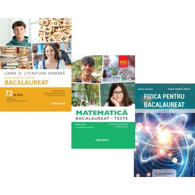 Pachet Bacalaureat 2026. Limba si literatura romana 72 teste complete, Teste Matematica M2 Profil Stiinte ale naturii si Fizica - Mimi Gramnea, Claudia Temneanu, Eugen Stefan Lakatos