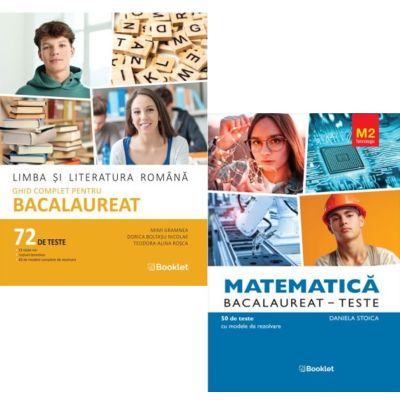 Pachet Bacalaureat 2026. Limba si literatura romana Ghid complet cu 72 teste si Matematica M2 Tehnologic. Teste - Mimi Gramnea, Daniela Stoica