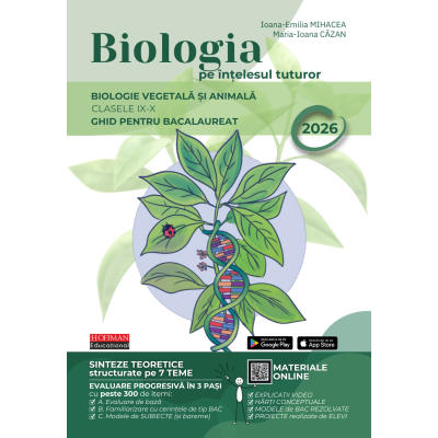 Bacalaureat Biologie pe intelesul tuturor 2026. Clasele 9-10 - Maria Ioana Cazan