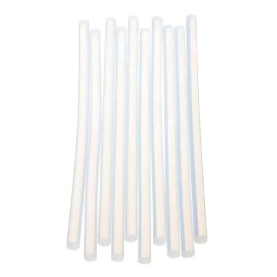 Baton silicon Colorarte, lipire la cald, 11mm x 30cm, alb, transparent, set 10 buc
