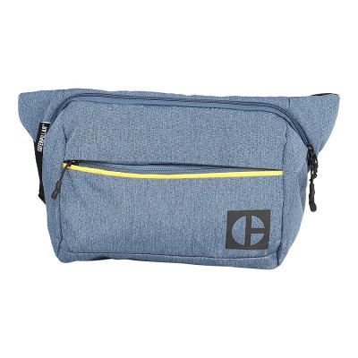 Borseta CATERPILLAR Code - Hex Parkour, material 420D hexagonal, buzunar cu fermoar - bleumarin