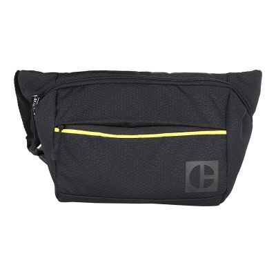Borseta CATERPILLAR Code - Hex Parkour, material 420D hexagonal, buzunar cu fermoar - negru
