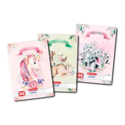 Caiet scolar A5 Herlitz X. Book Enjoy, 48 file, dictando, colturi rotunjite, 70g/mp, 9484330
