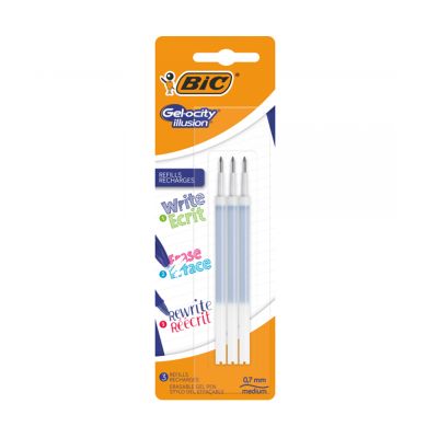 Set 3 rezerve cerneala albastra BIC, termosensibila blister
