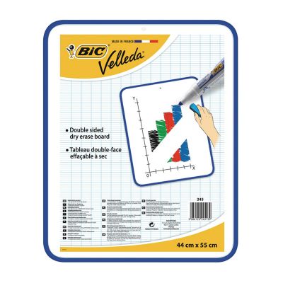 Tabla alba BIC, Velleda Office 44x55 cm, albastra