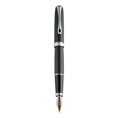 Stilou DIPLOMAT Excellence A2, cu penita M, aurita 14kt. - Lapis Black Matt Chrome