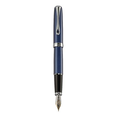 Stilou DIPLOMAT Excellence A2, cu penita M, aurita 14kt. - Midnight Blue Chrome